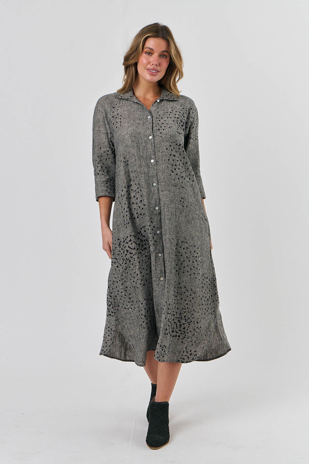Linen Dress - Peppercorns