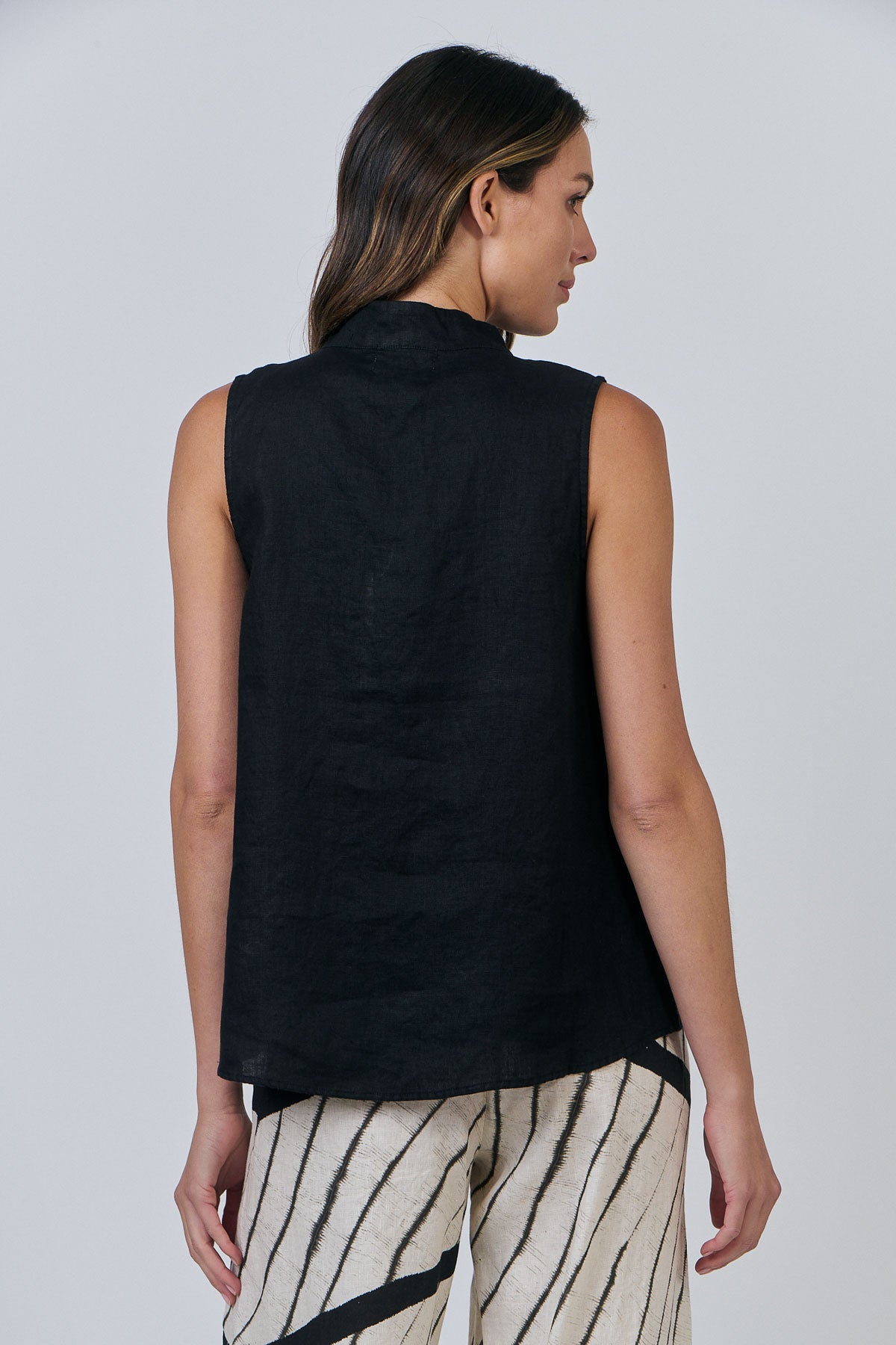 Linen Top - Black