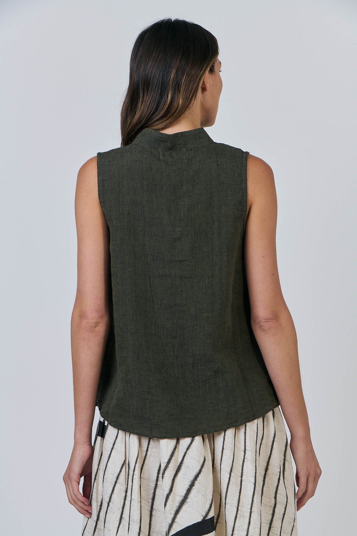 Linen Top - Licorice