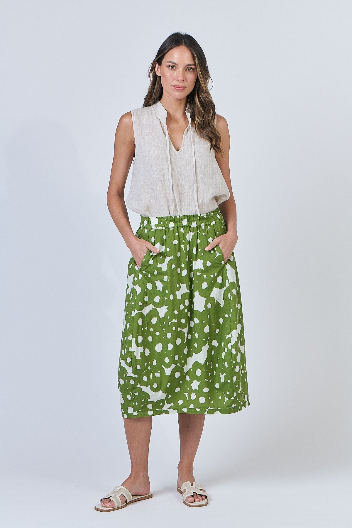 Linen Top - Soybean