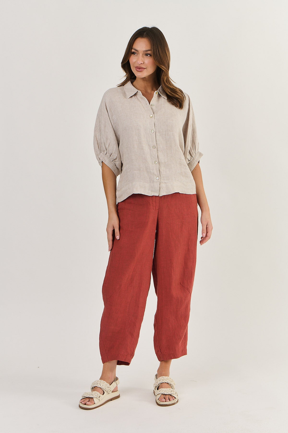Linen Top - Dune
