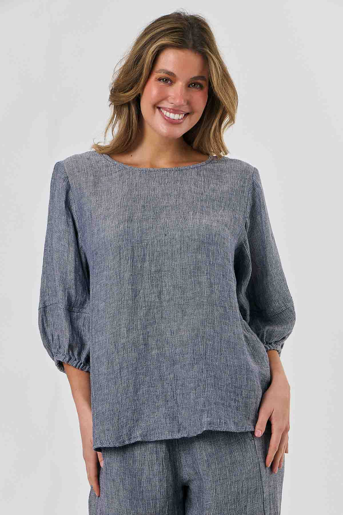 Linen Top - Nightfall