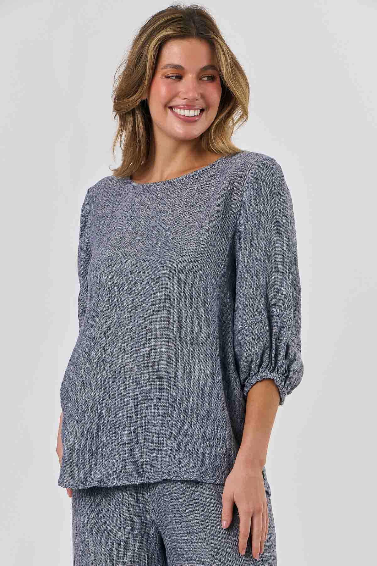 Linen Top - Nightfall