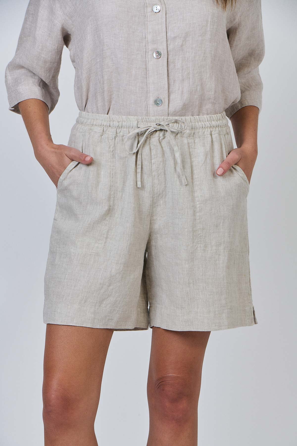 Linen Shorts - Sand