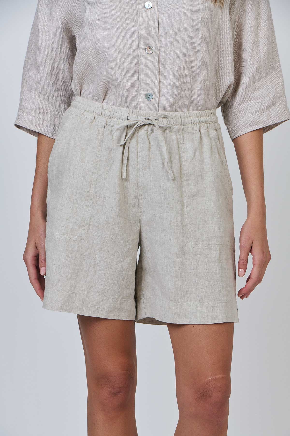Linen Shorts - Sand