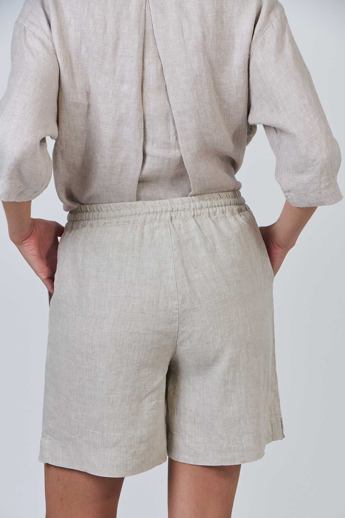 Linen Shorts - Sand