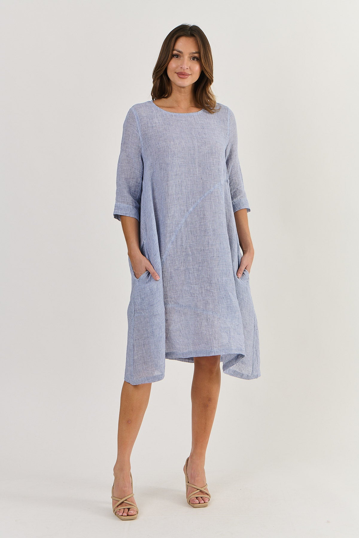 Linen Dress - Delta Gauze