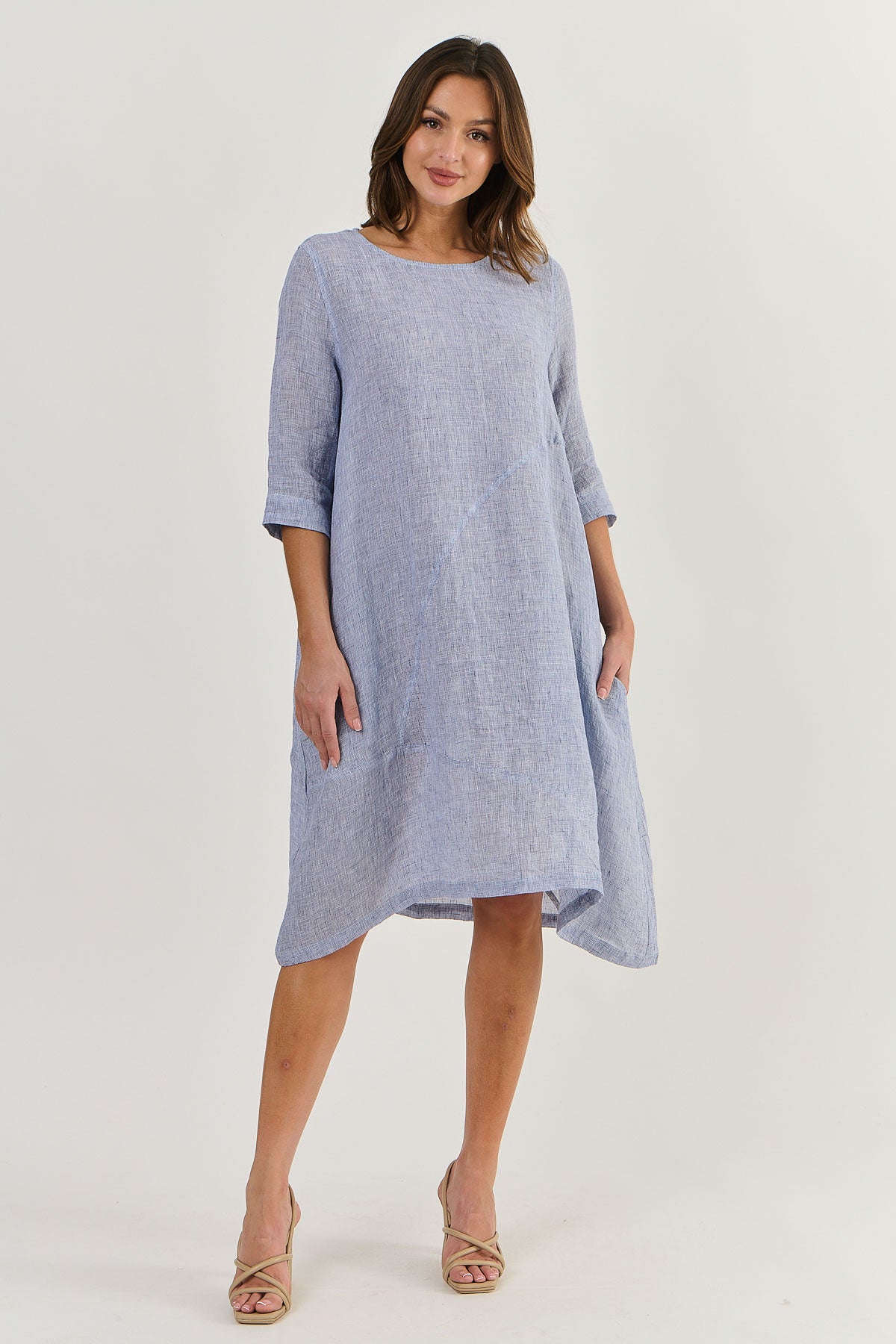 Linen Dress - Delta Gauze