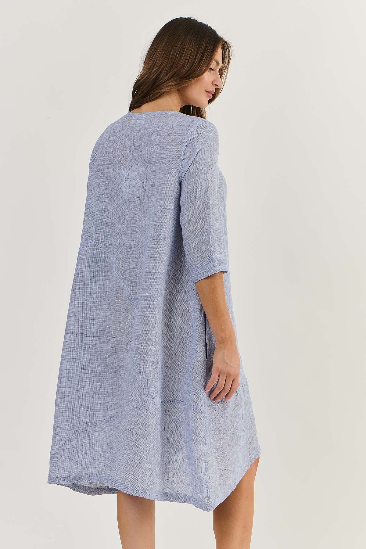 Linen Dress - Delta Gauze