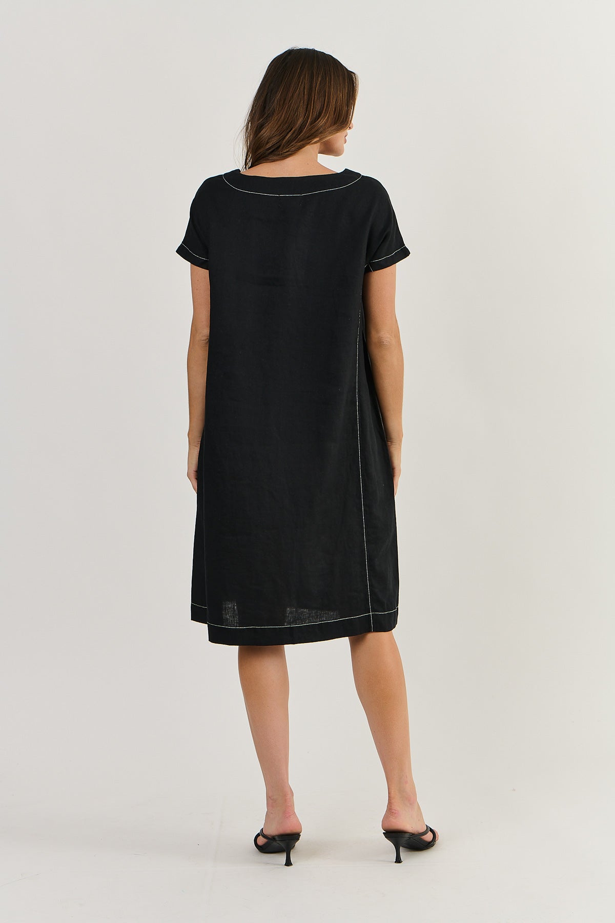 Linen Dress - Black