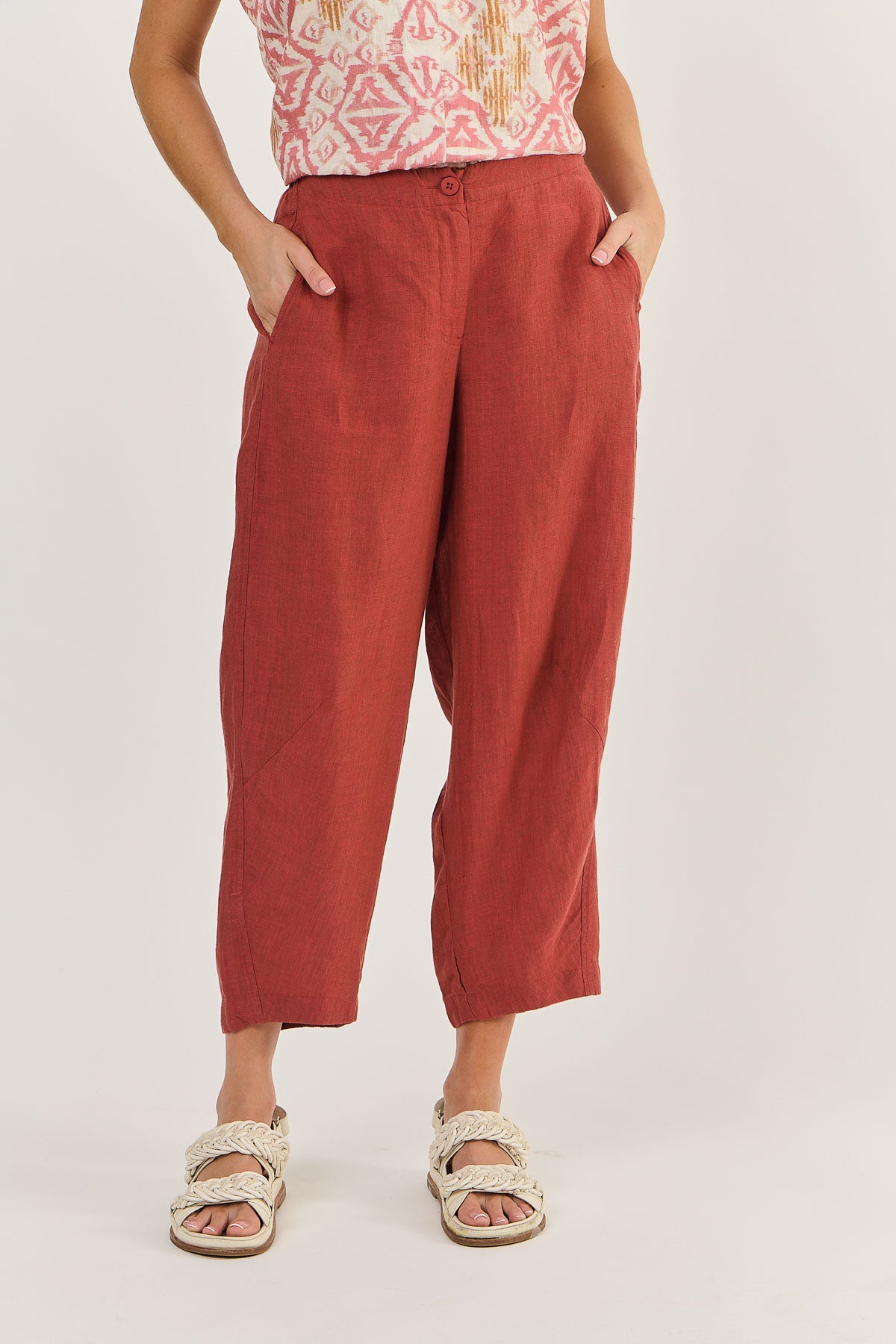 Linen Pants - Cedar
