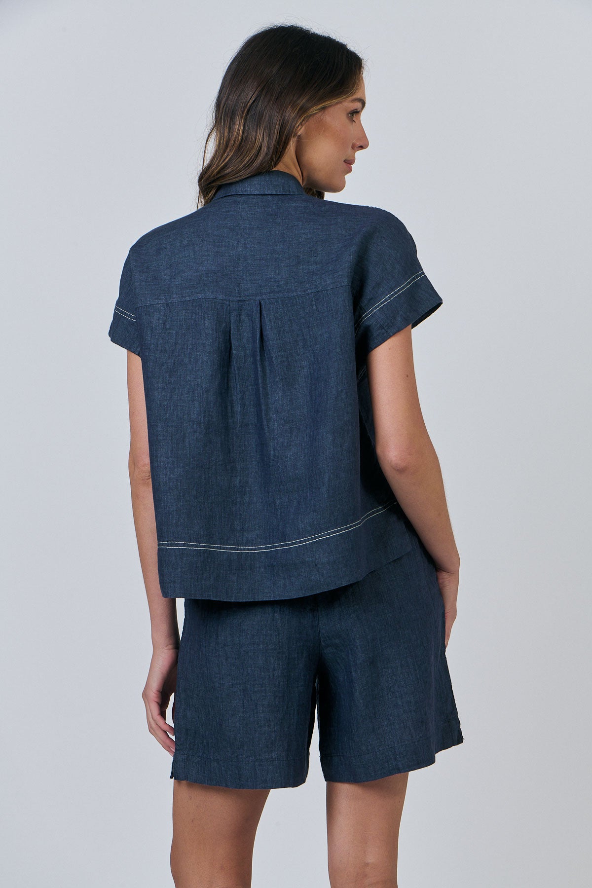 Linen Top - Poseidon