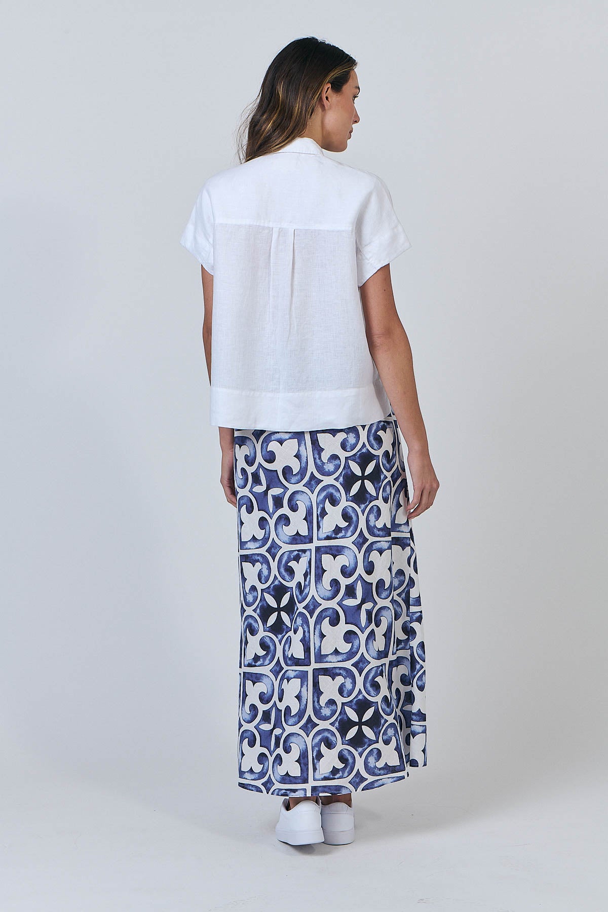 Linen Top - White