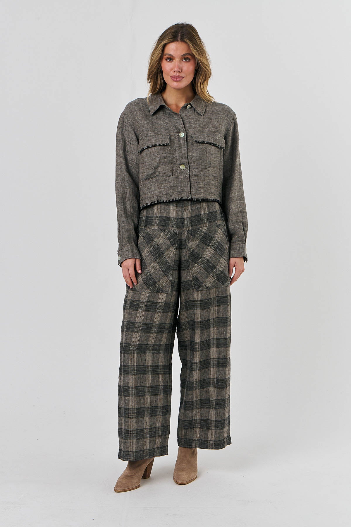 Linen Jacket - Starling