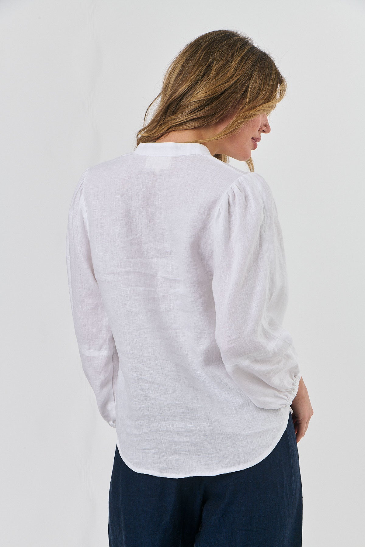 Linen Top - White