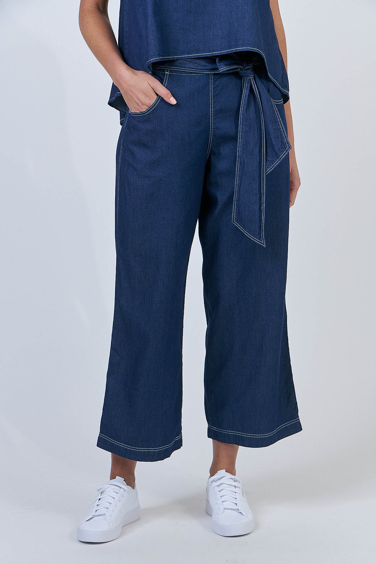 Cotton Pants - Chambray