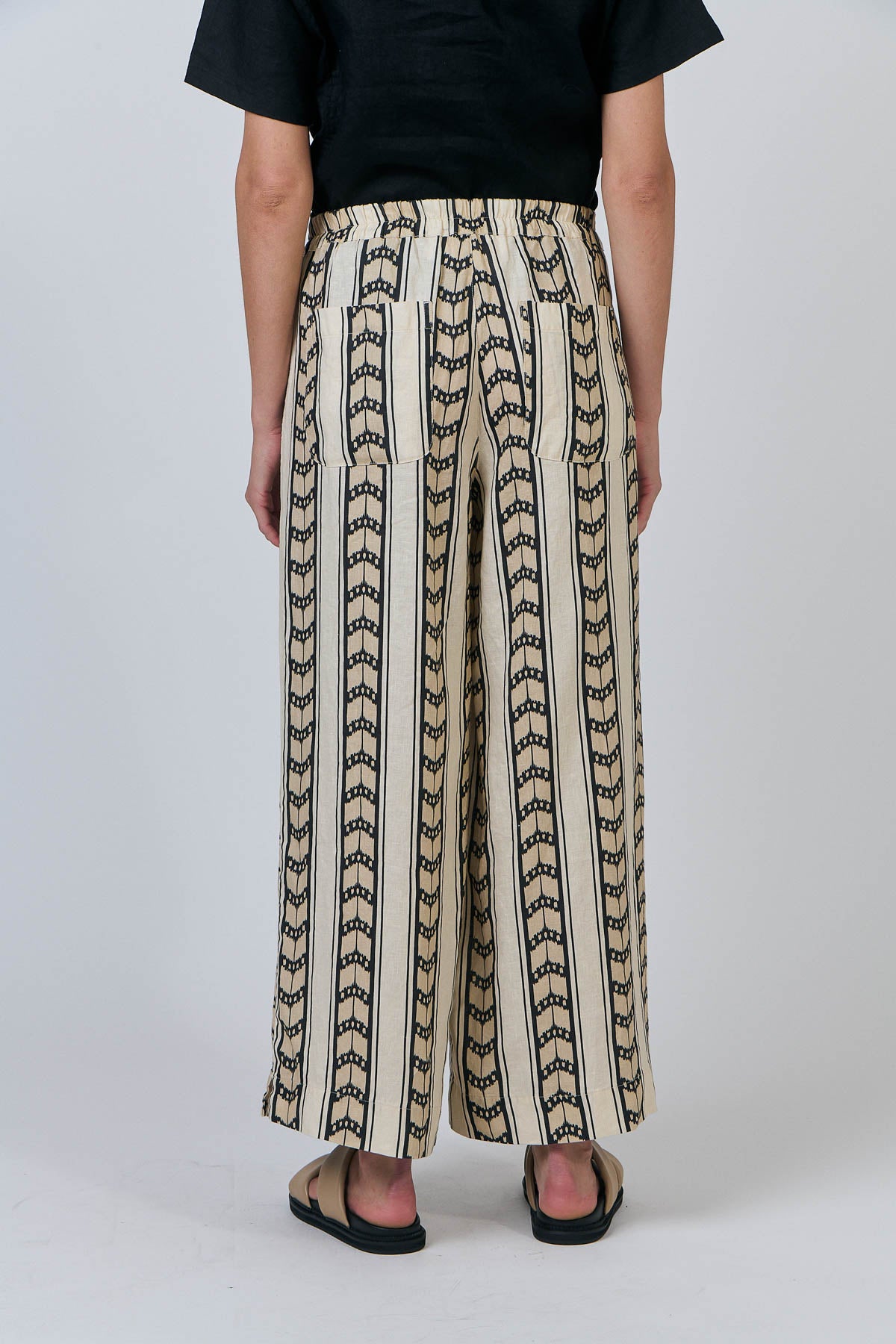 Linen Pants - Chevron