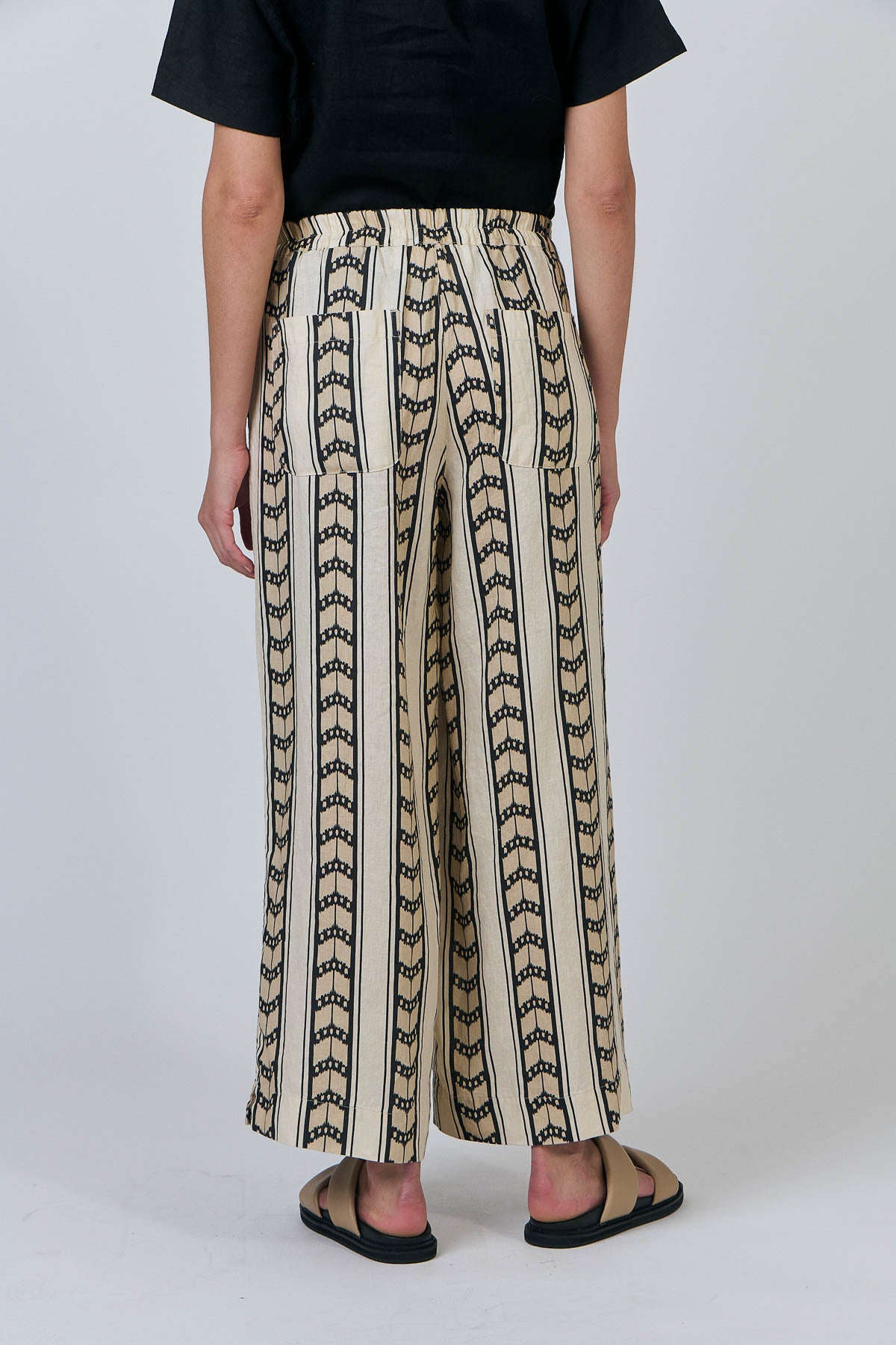 Linen Pants - Chevron