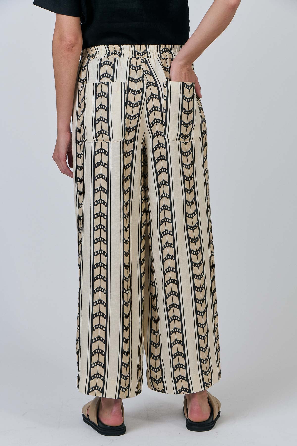 Linen Pants - Chevron