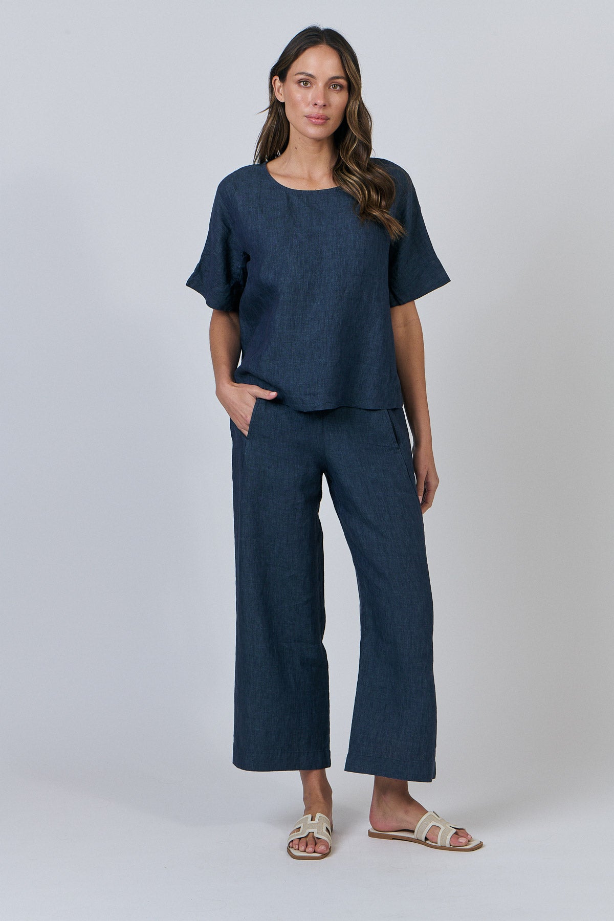 Linen Top - Poseidon