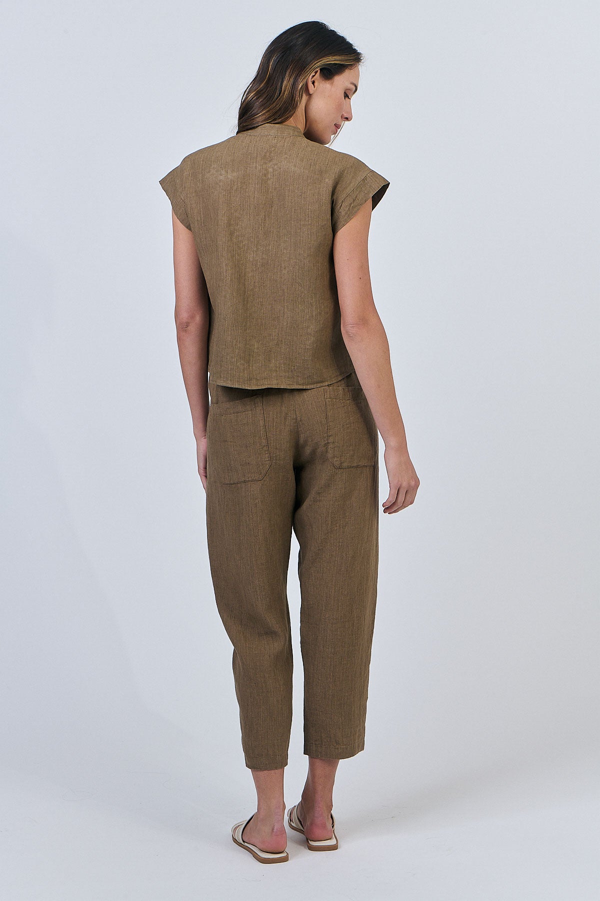 Linen Top - Tobacco