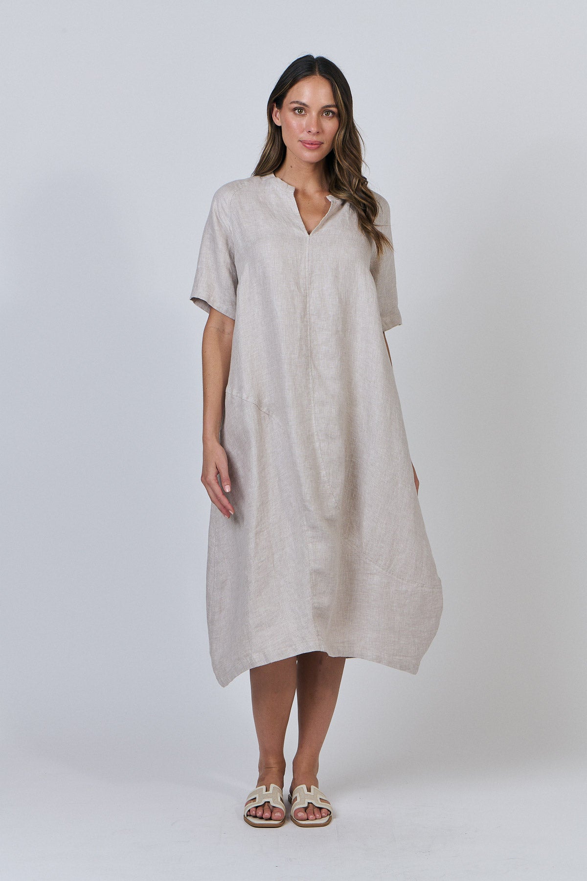 Linen Dress - Dune