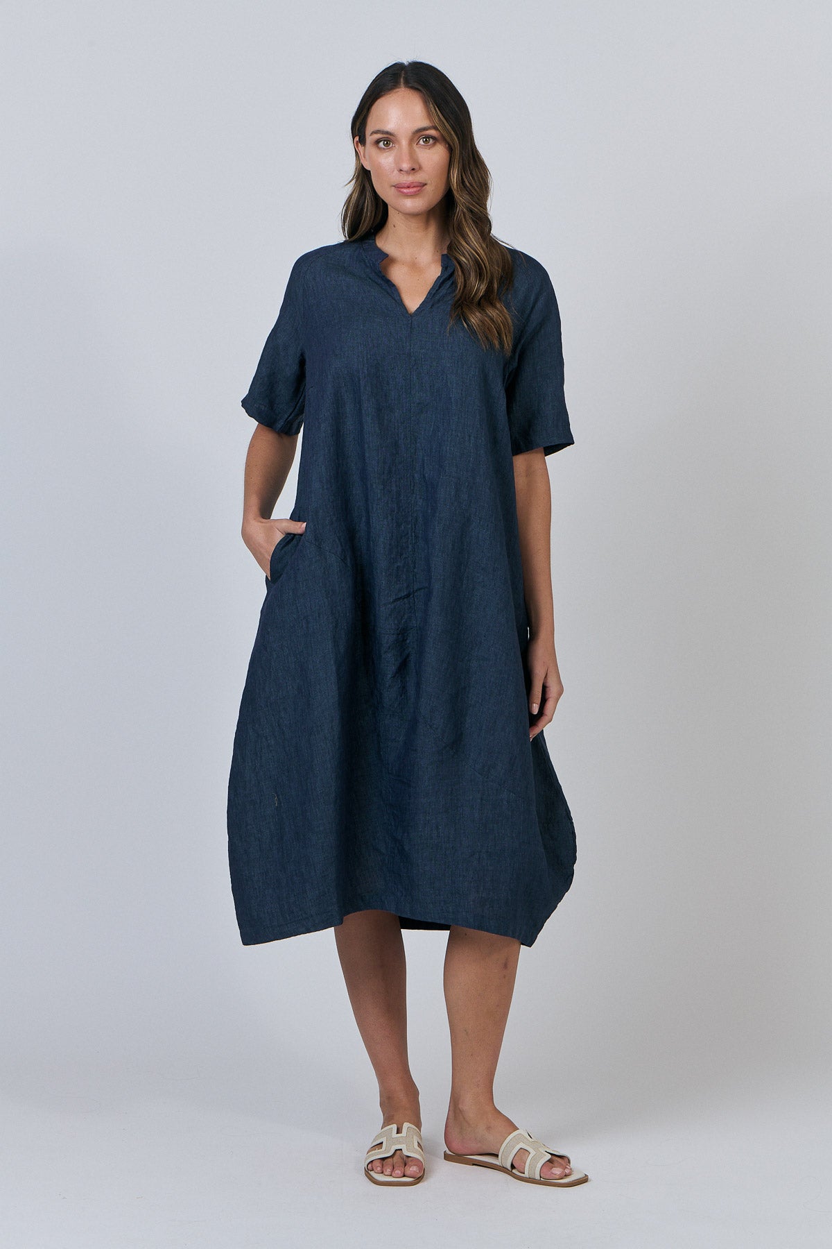 Linen Dress - Poseidon
