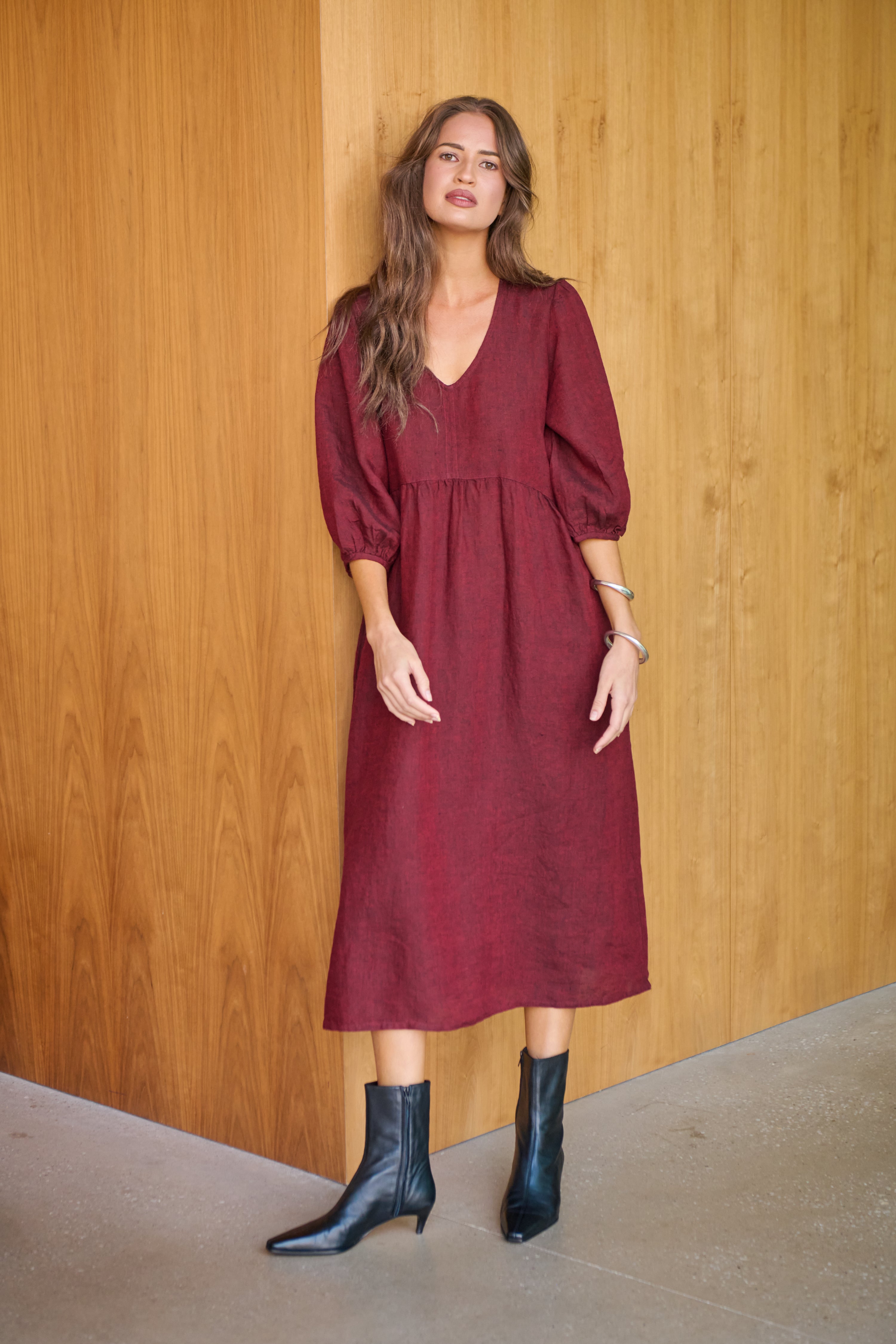 GA614 Dress - Redwood