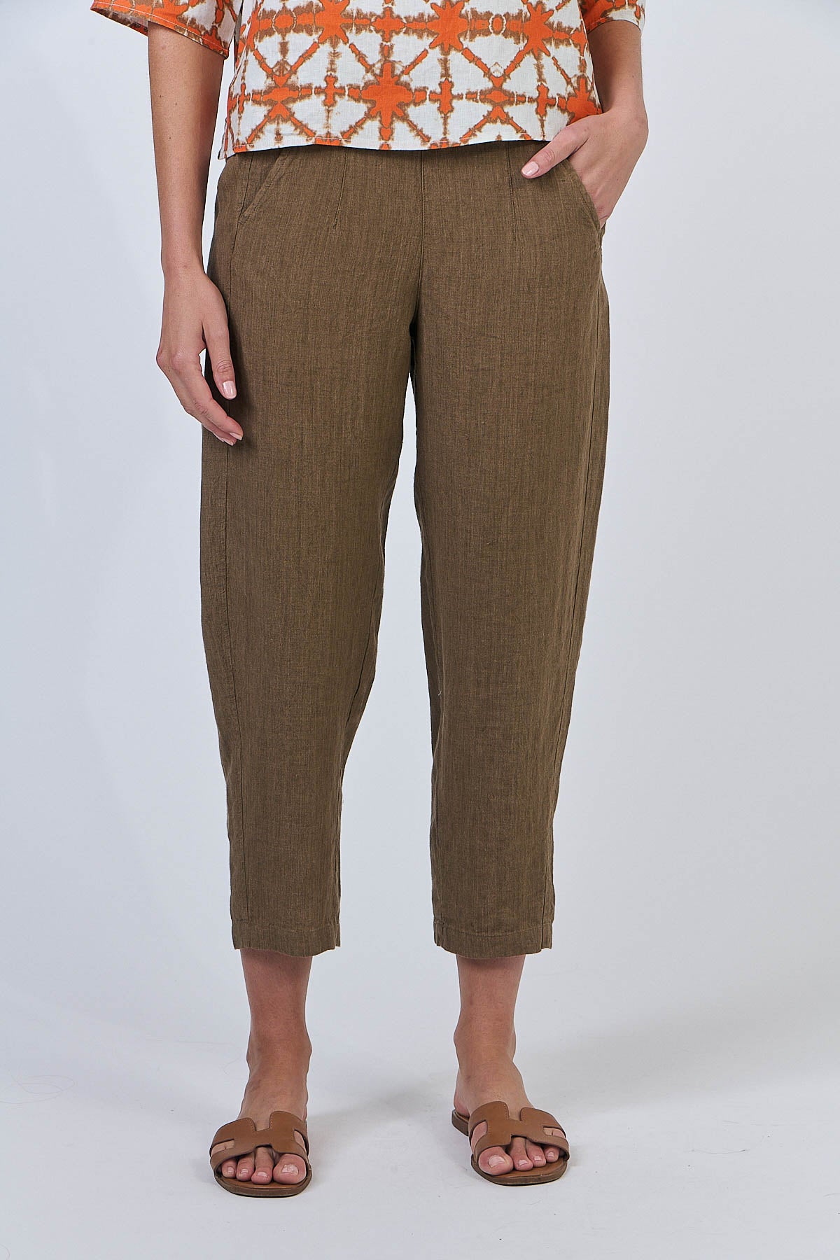 Linen Pants - Tobacco