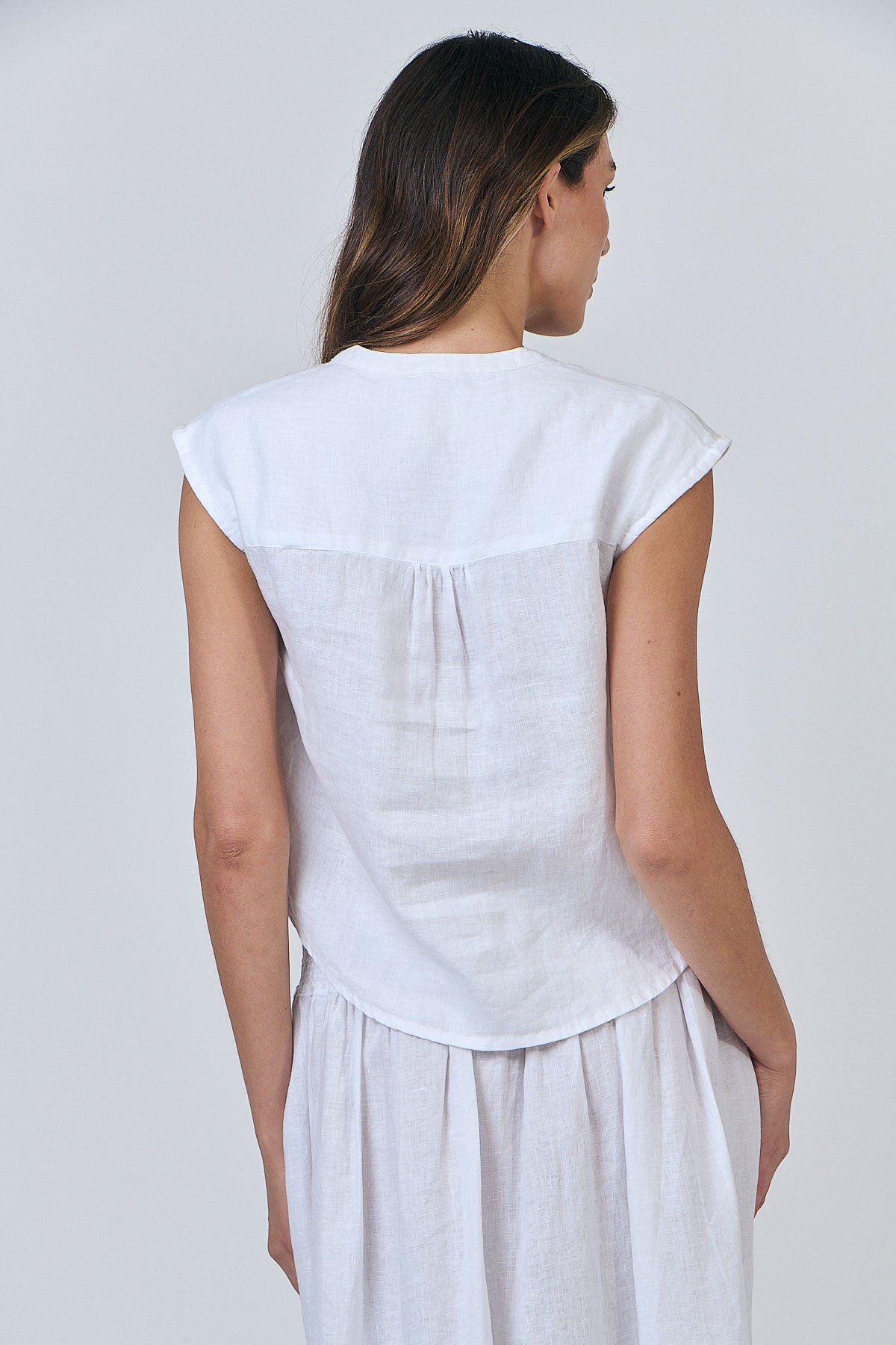 Linen Top - White