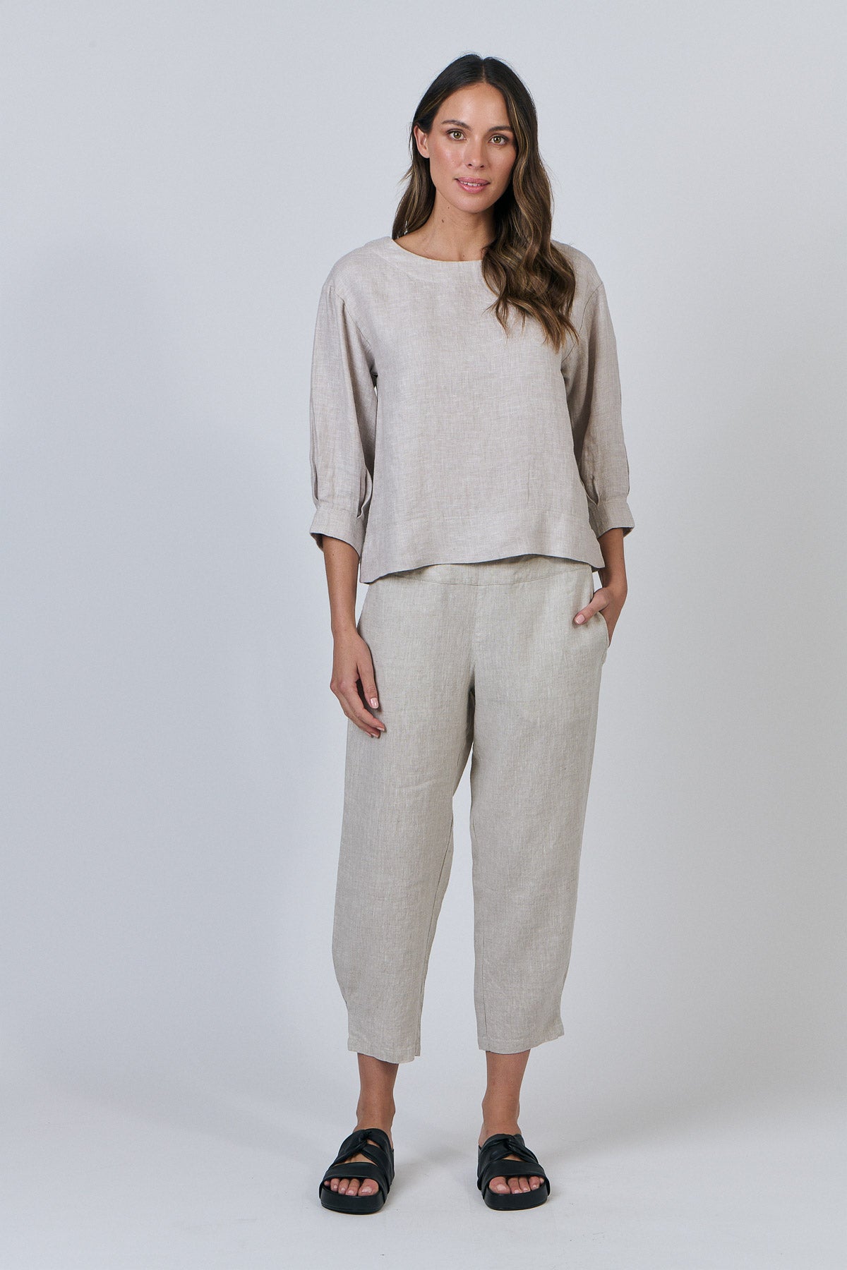 Linen Top - Sand