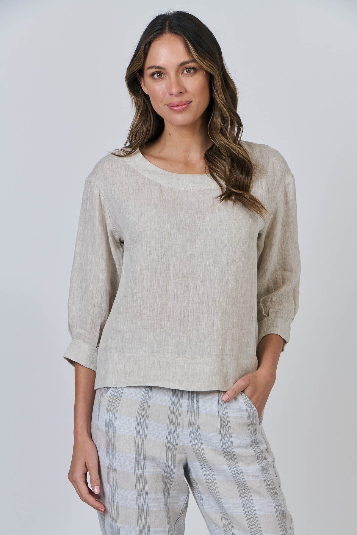Linen Top - Soybean