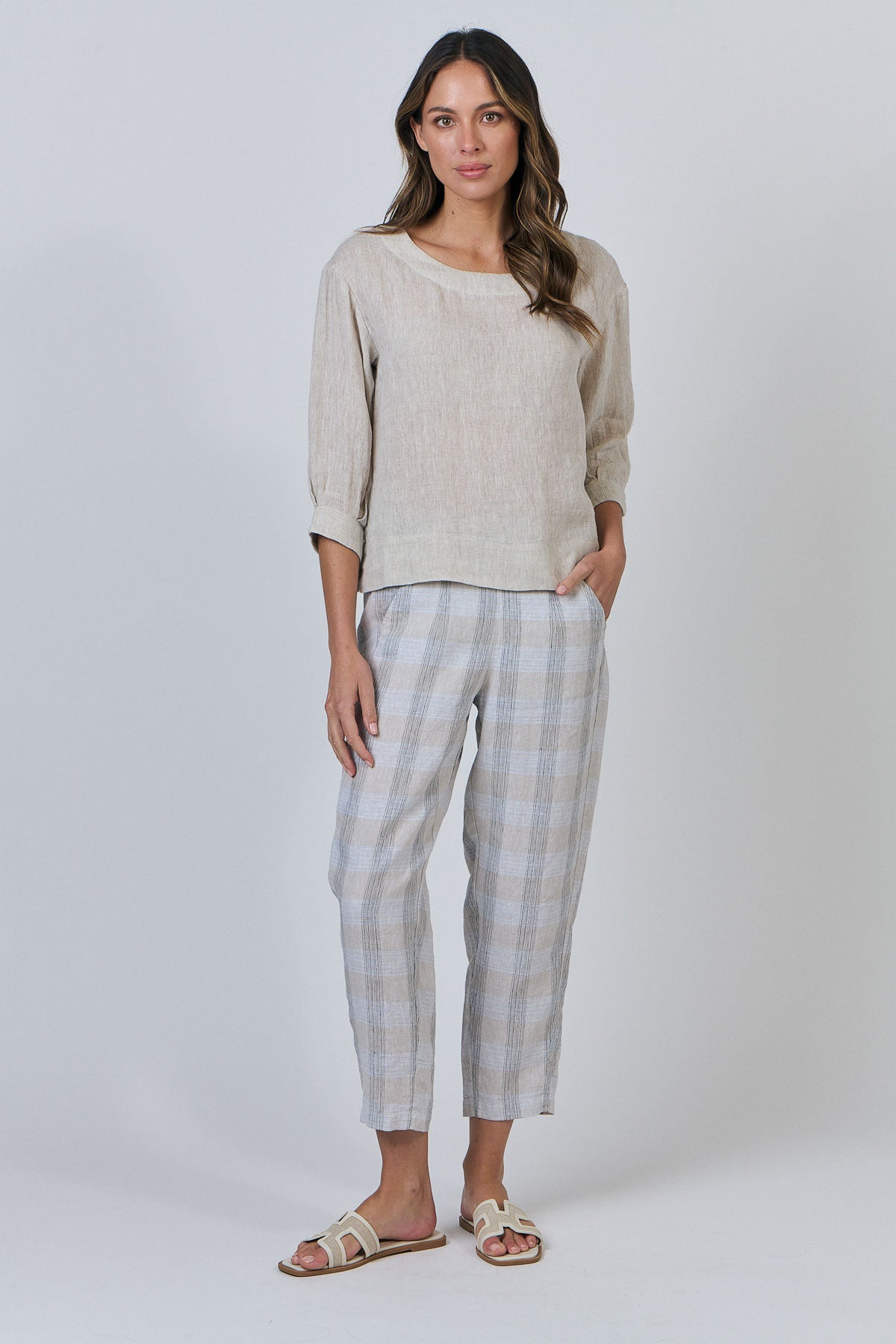 Linen Top - Soybean