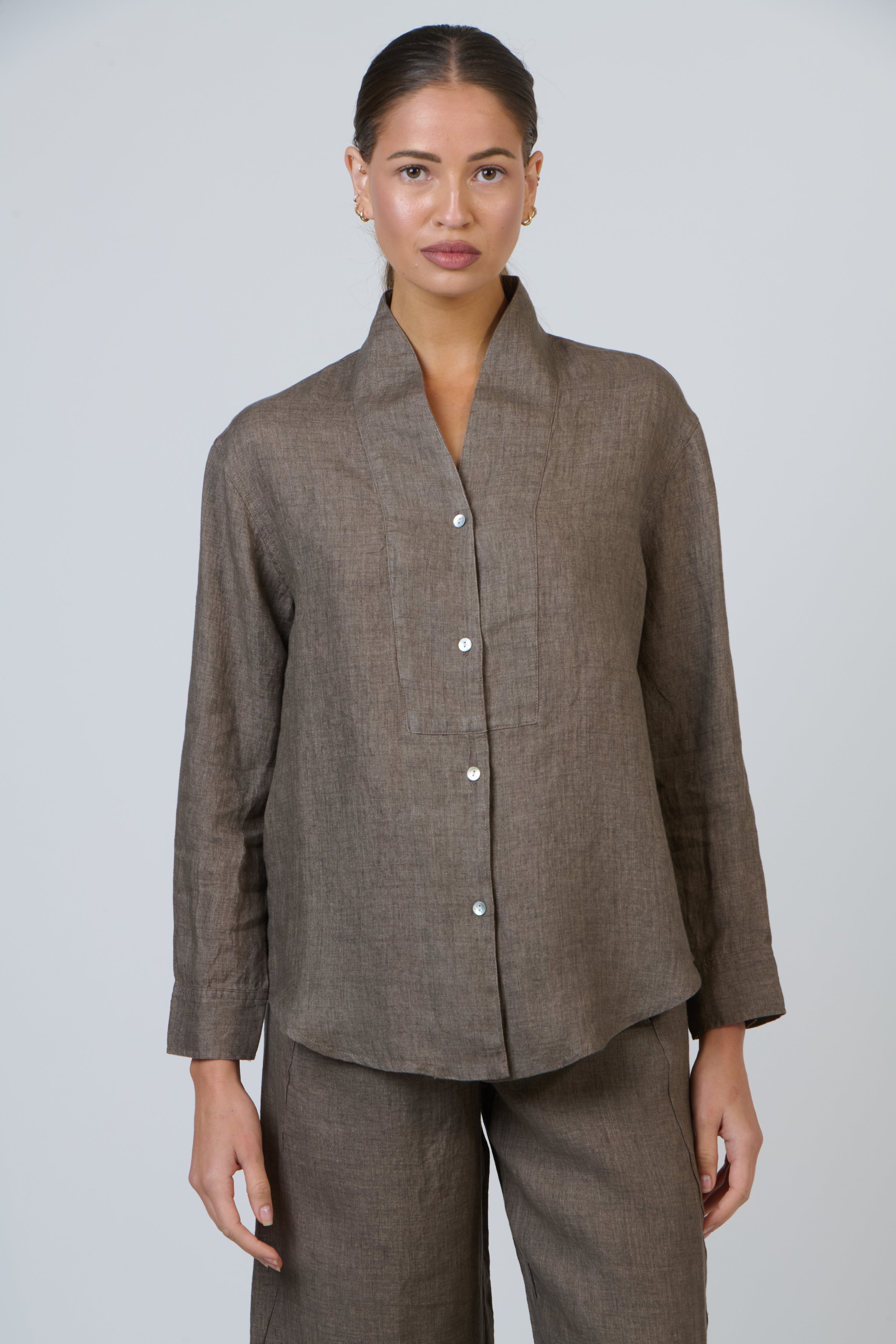 Linen Top - Cigar