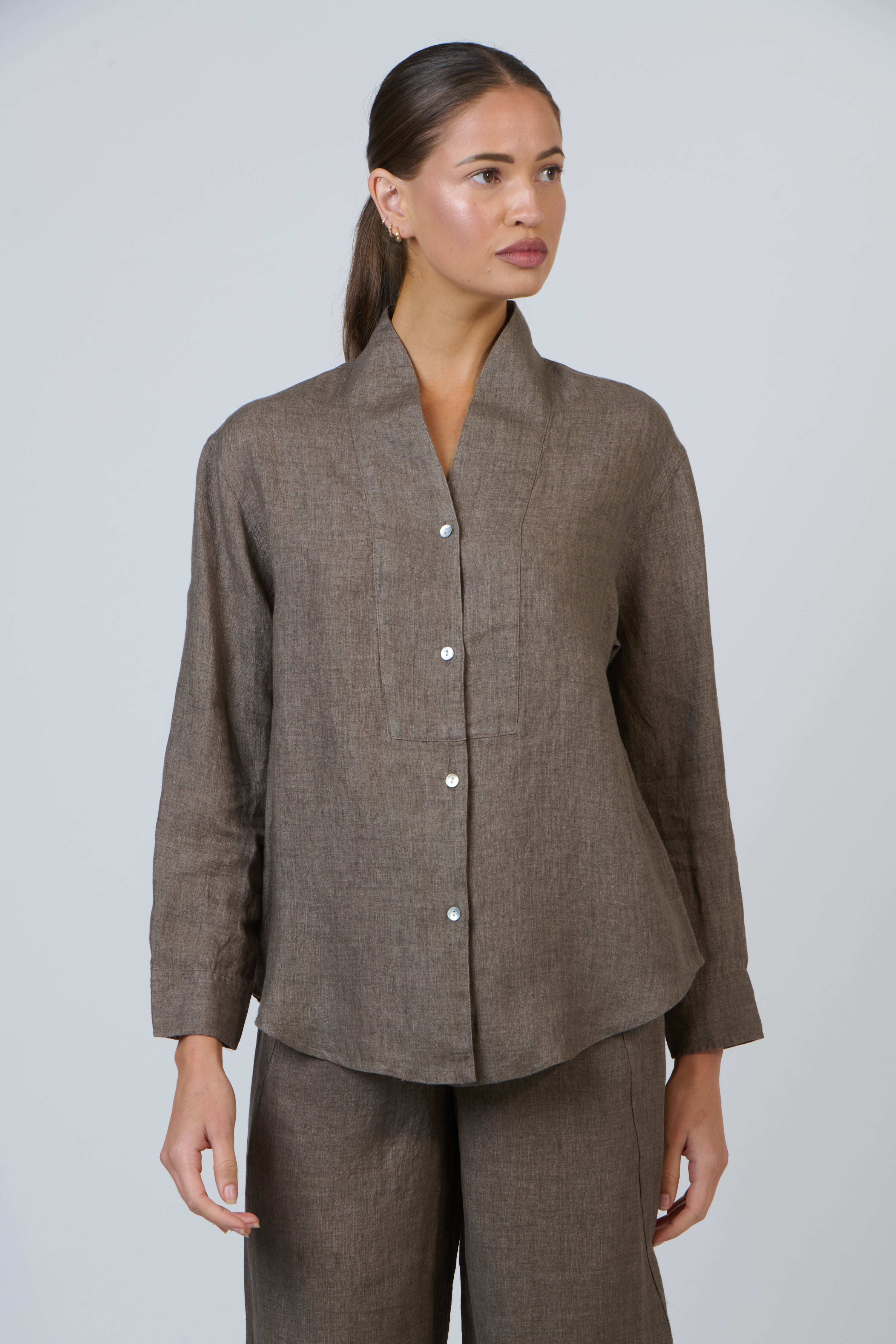 Linen Top - Cigar