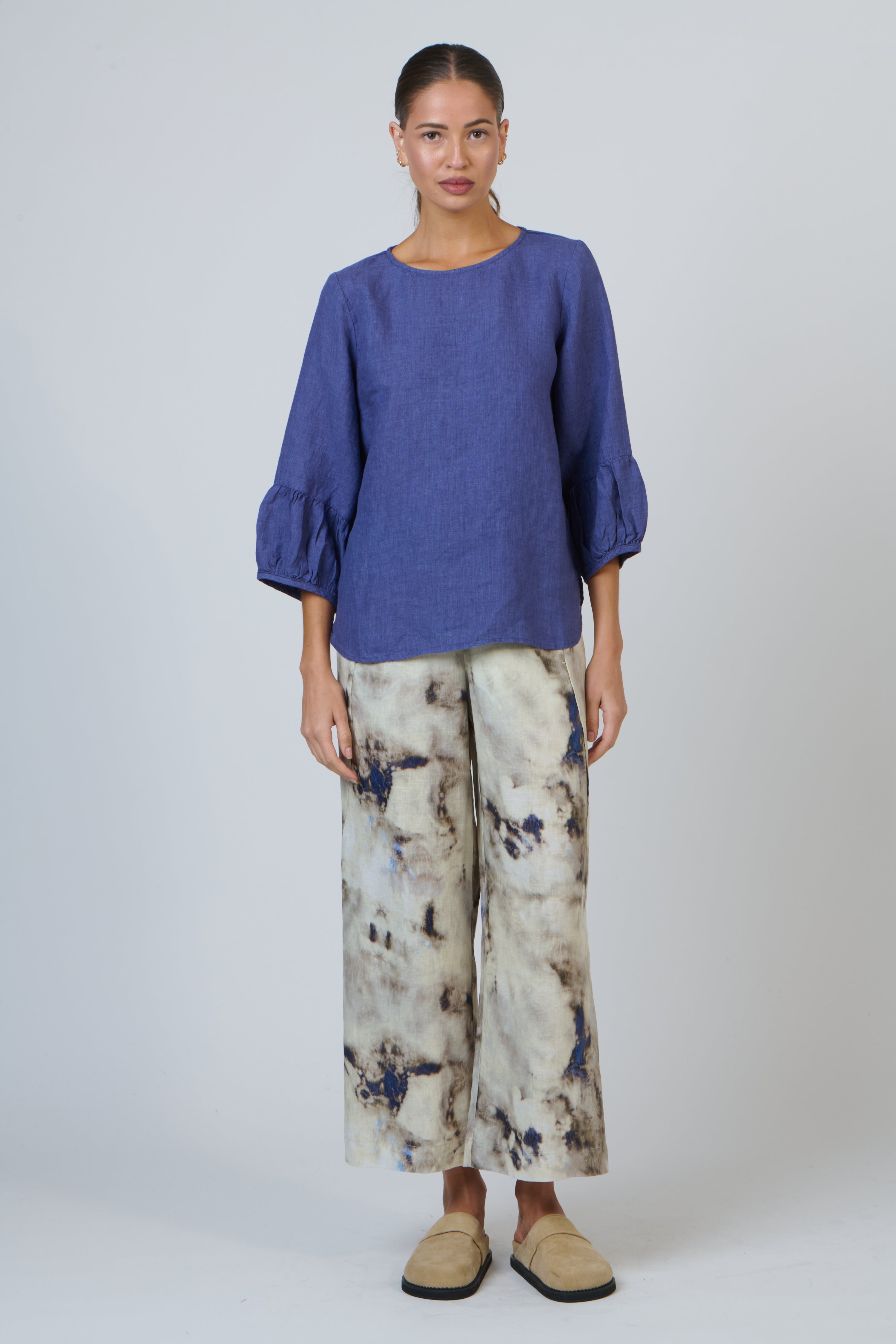 Linen Pants - Emperador