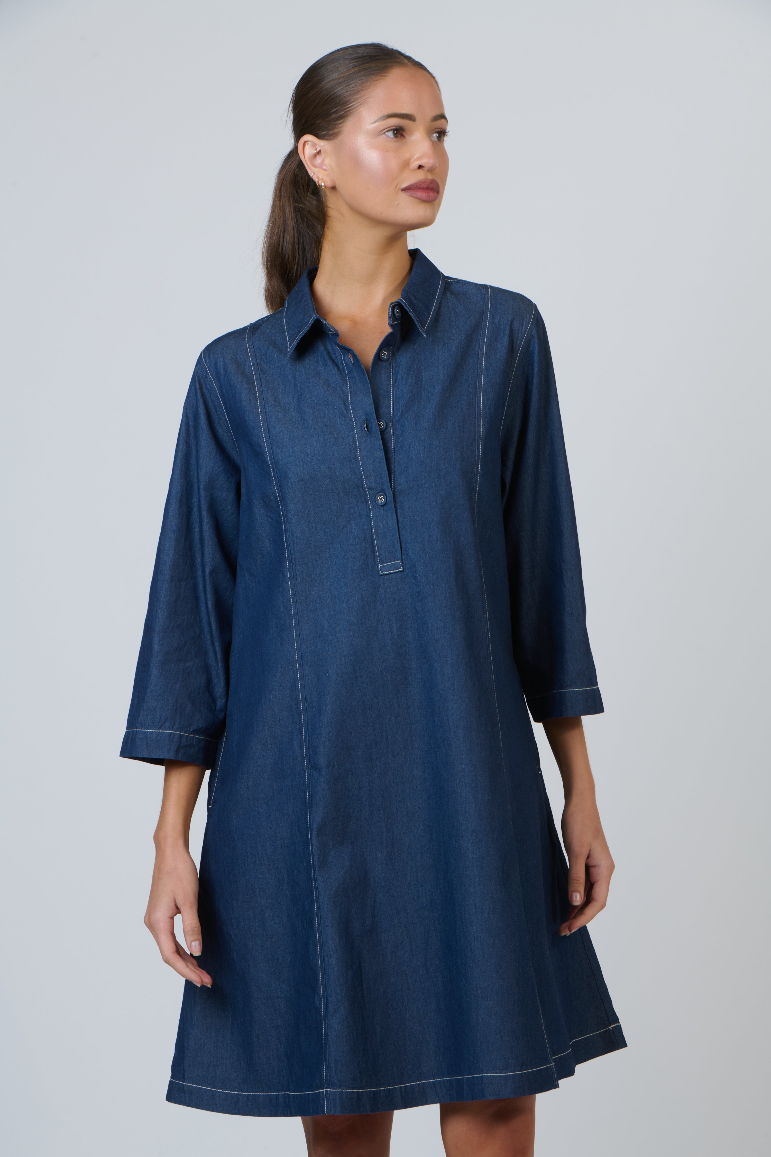 GA664 Dress - Denim