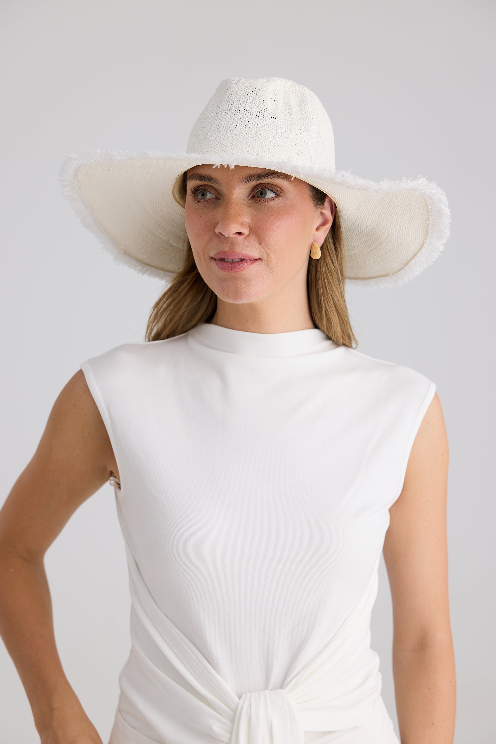 Sea Breeze Sun Hat - White