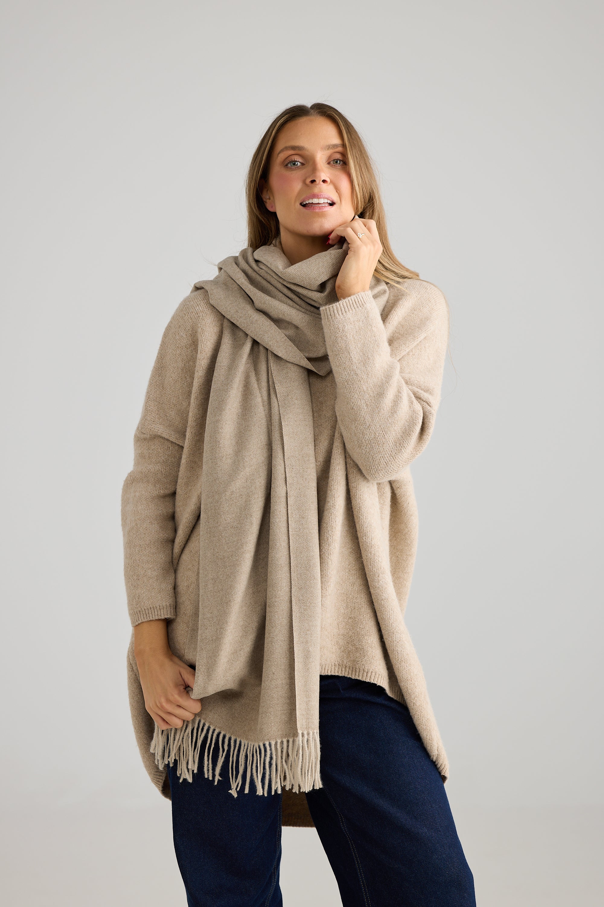 Phoenix Scarf - Beige