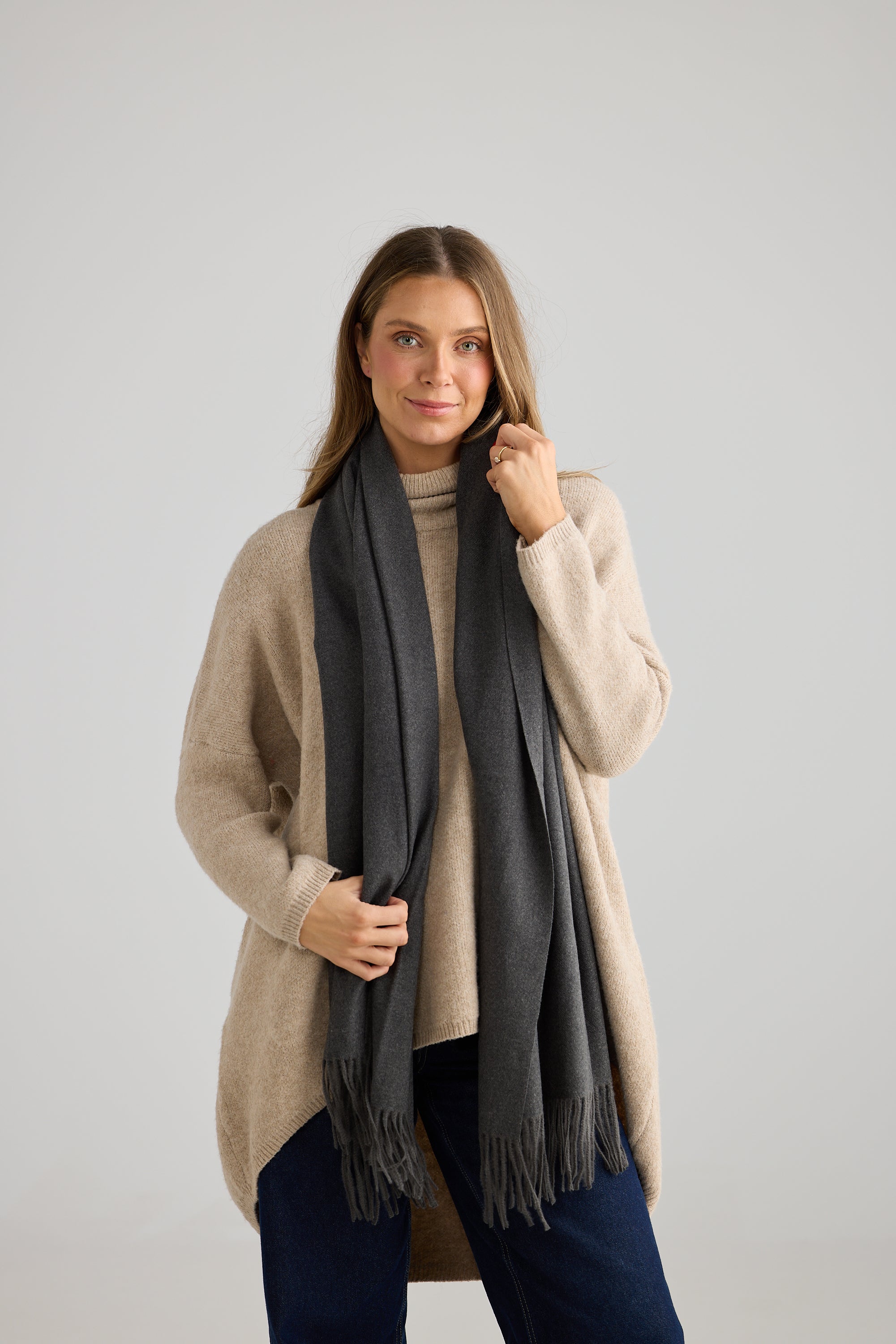 Phoenix Scarf - Charcoal