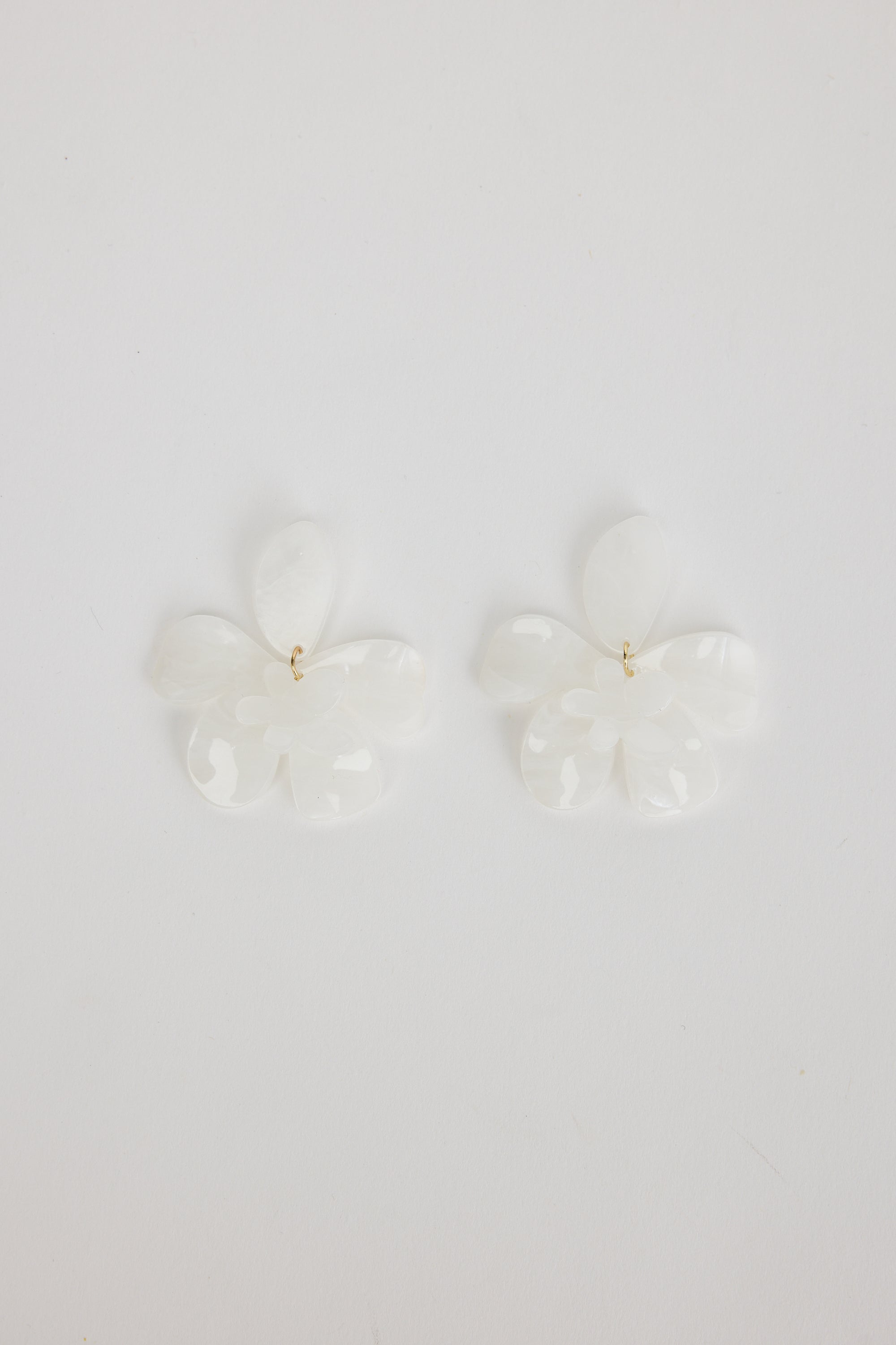Edwina Earrings - White