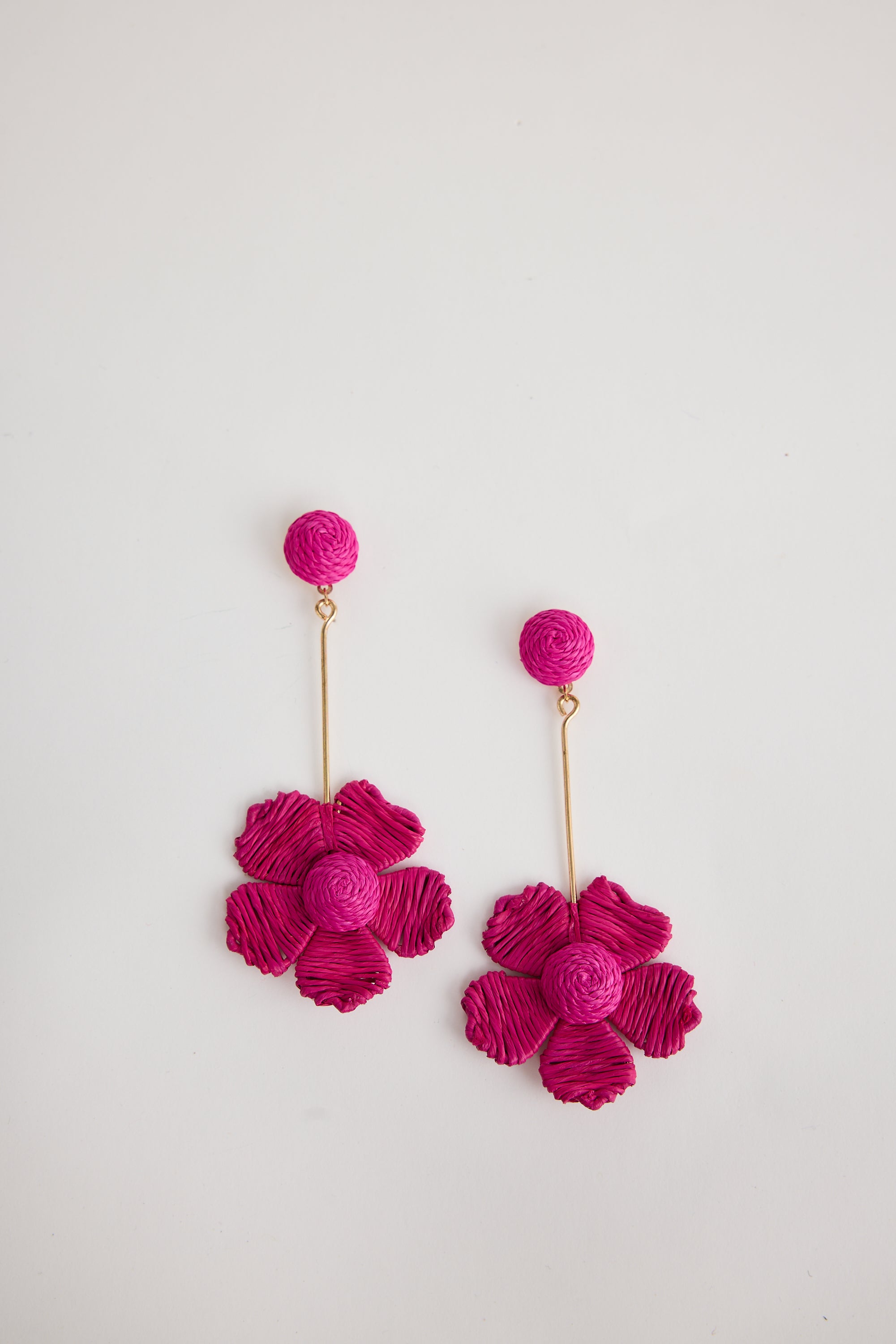 Cherish Earrings - Hot Pink