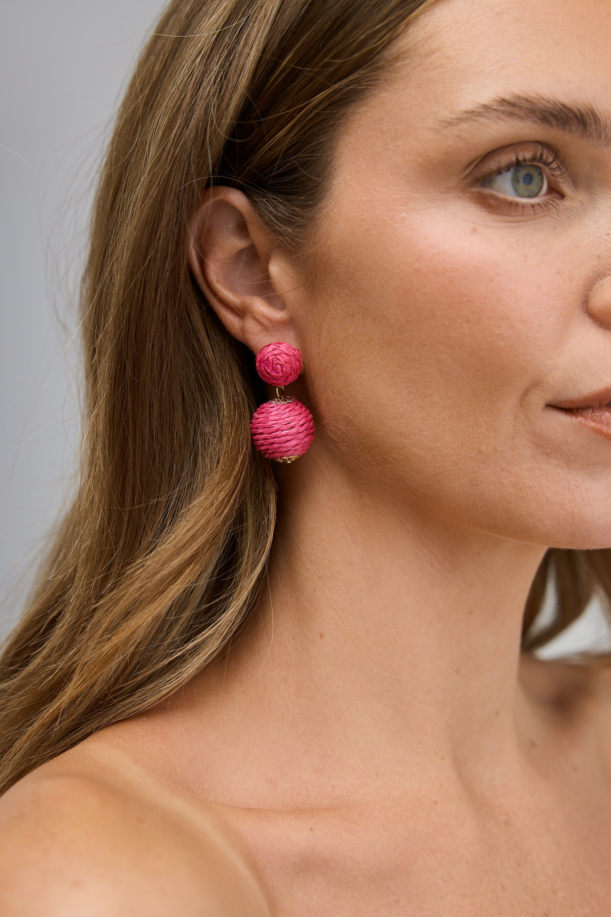 Ophilia Earrings - Hot Pink