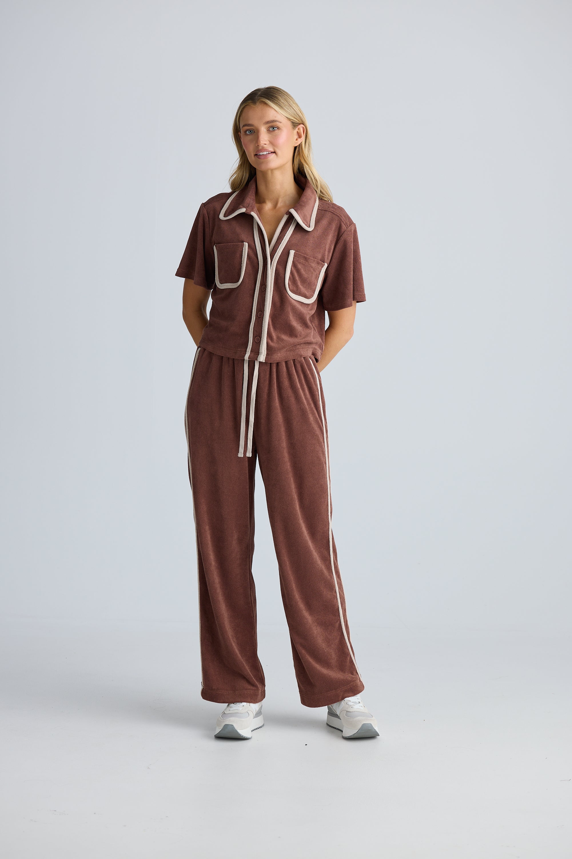 Floor Plan Pant - Coffee