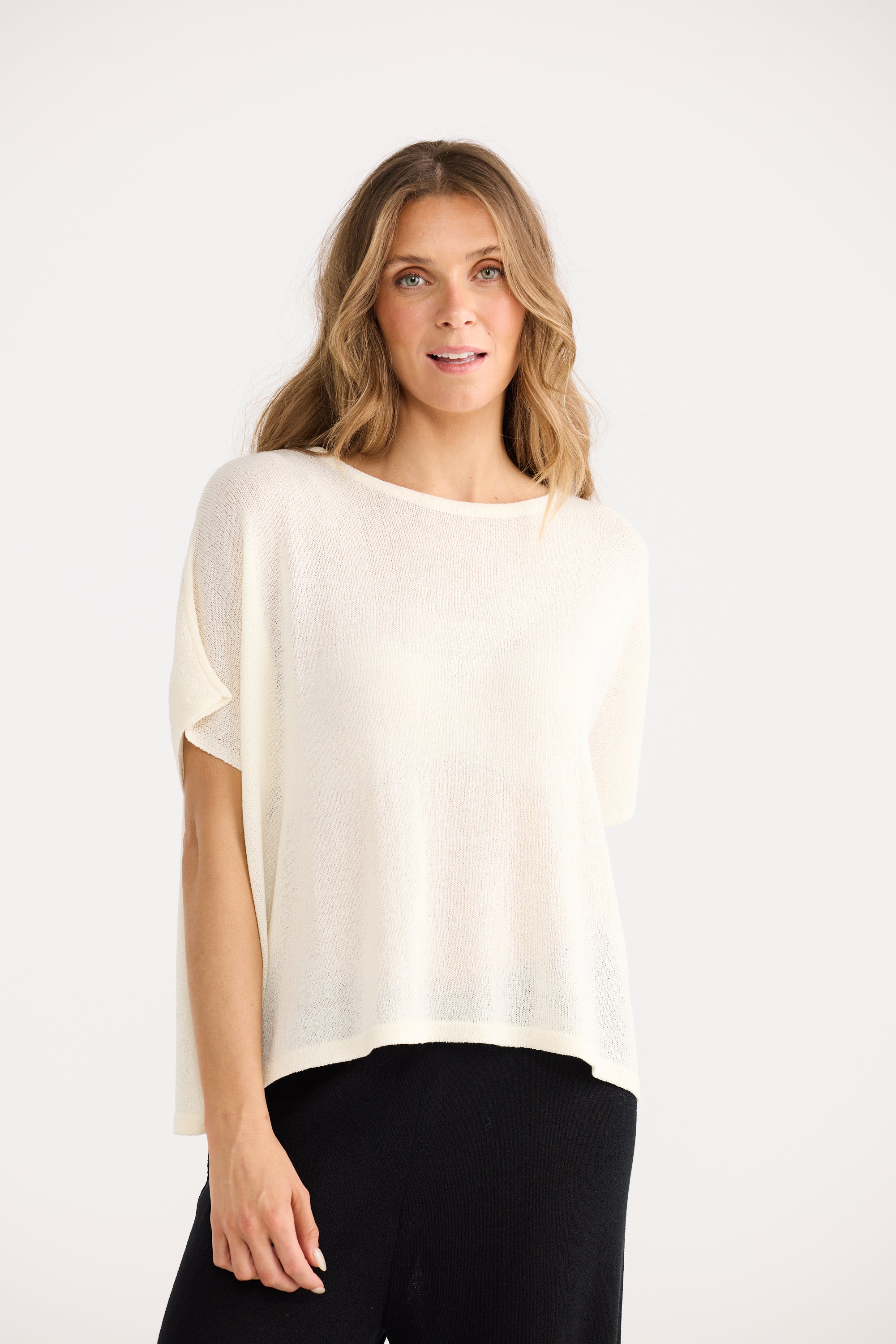 Ruthie Knit Top - Cream