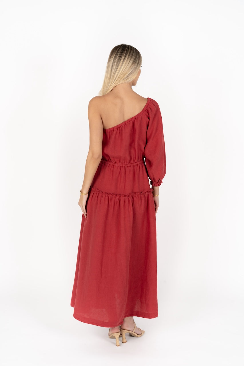 Eliana Dress - Brick