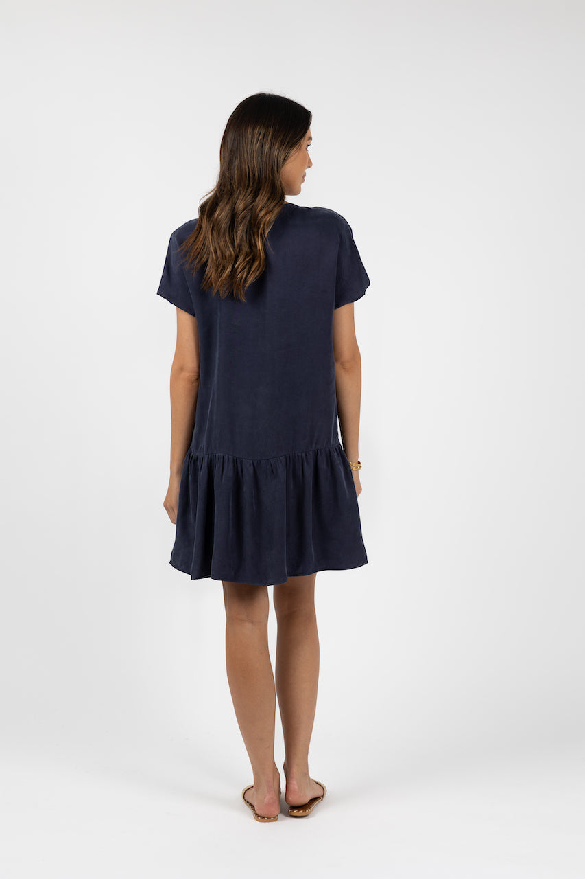 Milano Shift Dress - Navy