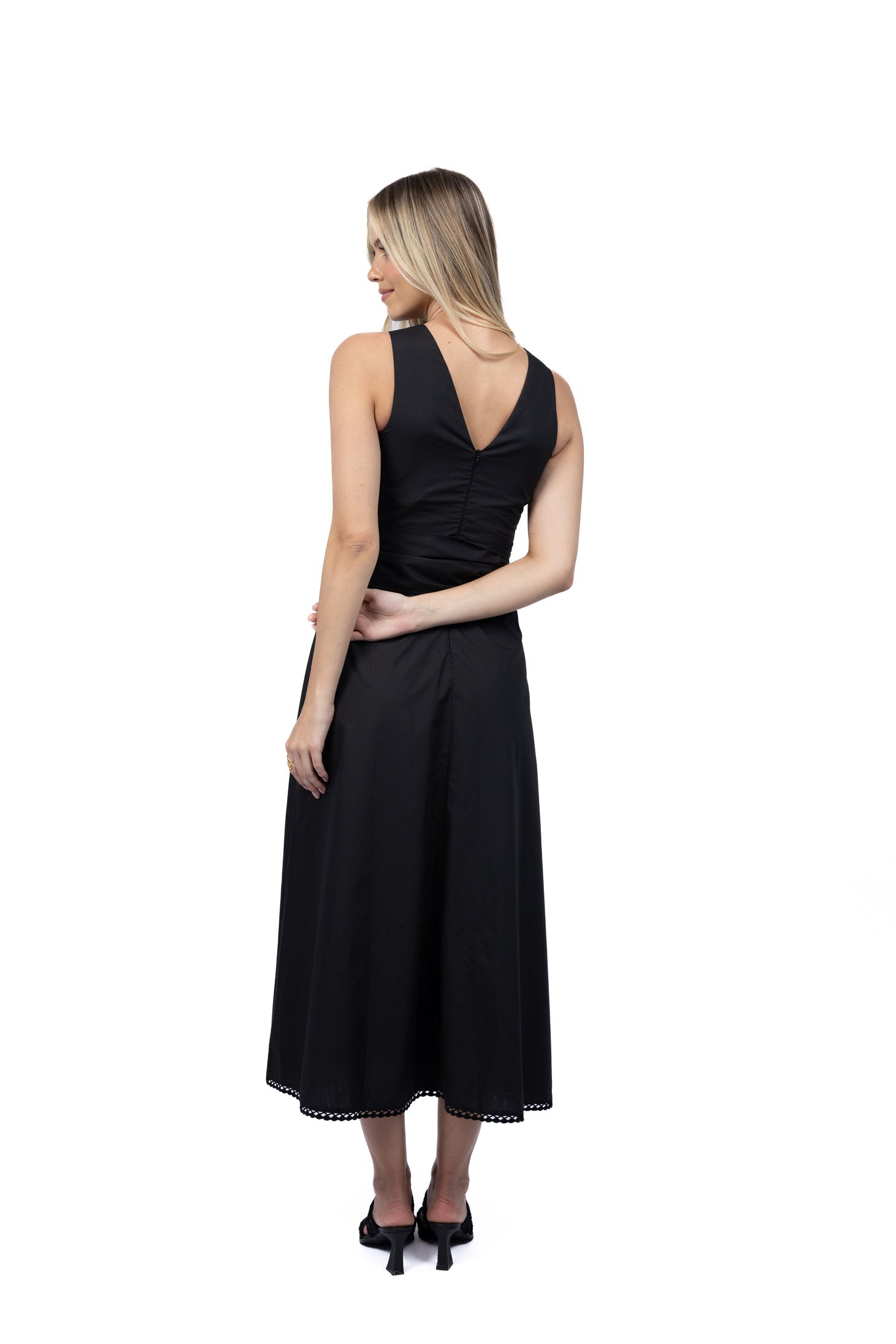 Willa Tie Dress - Black