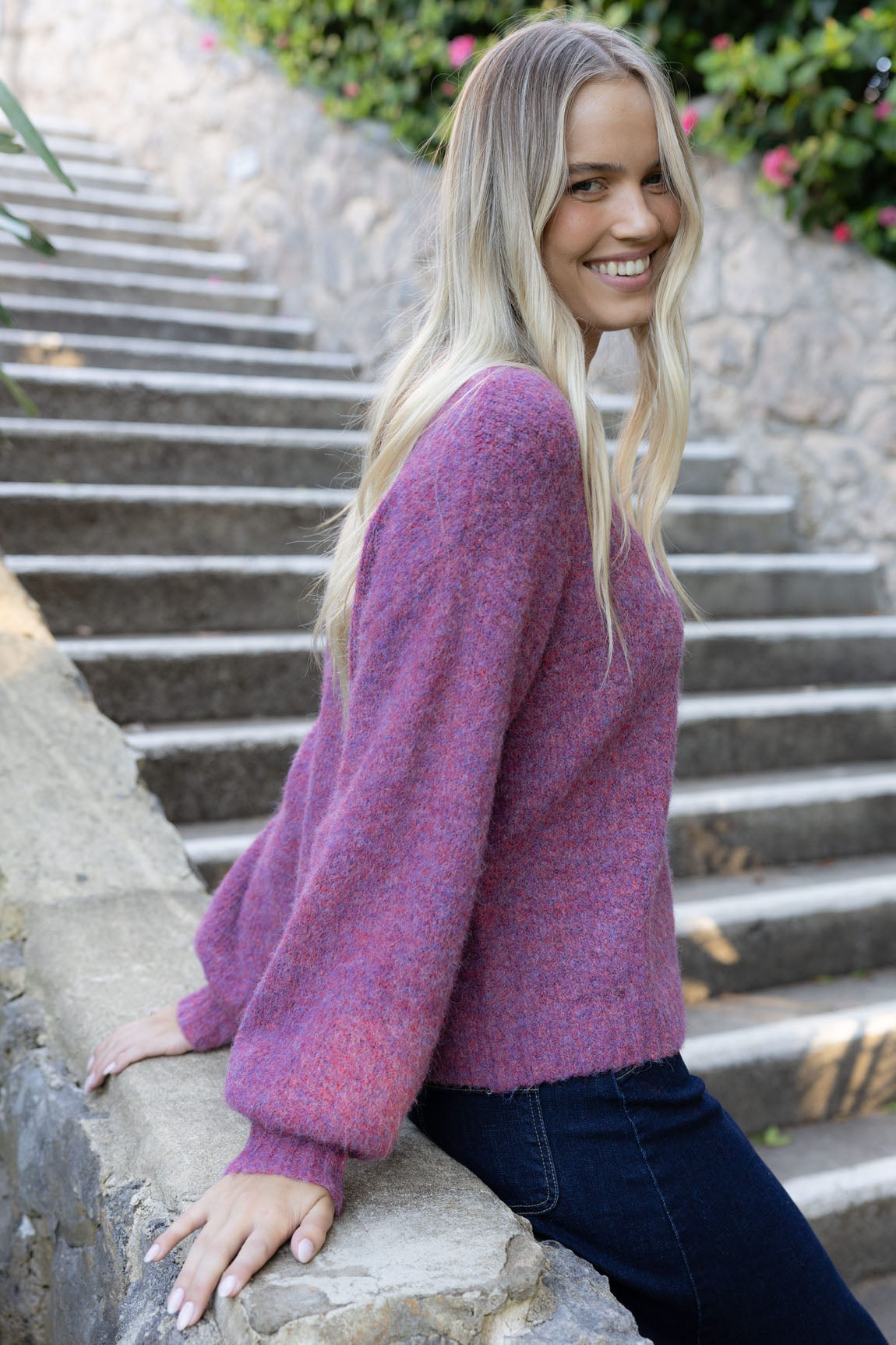 Neve Jumper - Berry