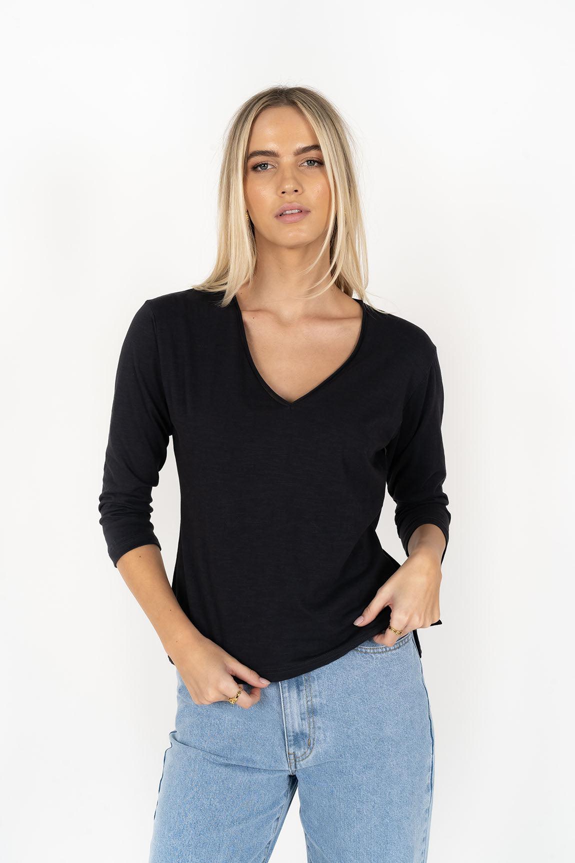 Stella V-Neck - Slate